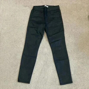 Madewell skinny skinny black shinny pants with lots of stretch